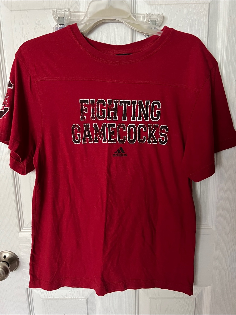 adidas Red Fighting Gamecocks Graphic Tee